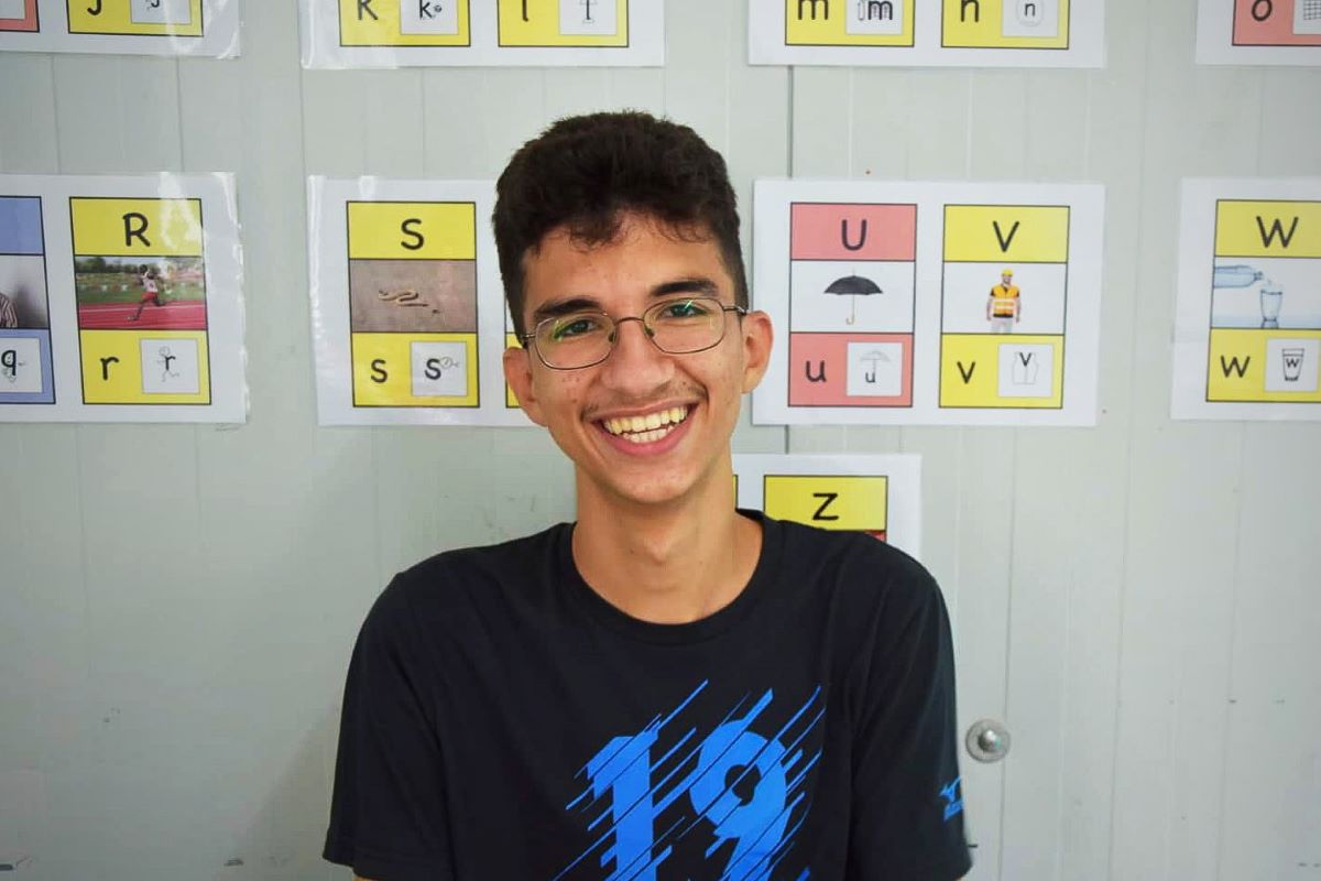 Kourosh poses for a picture