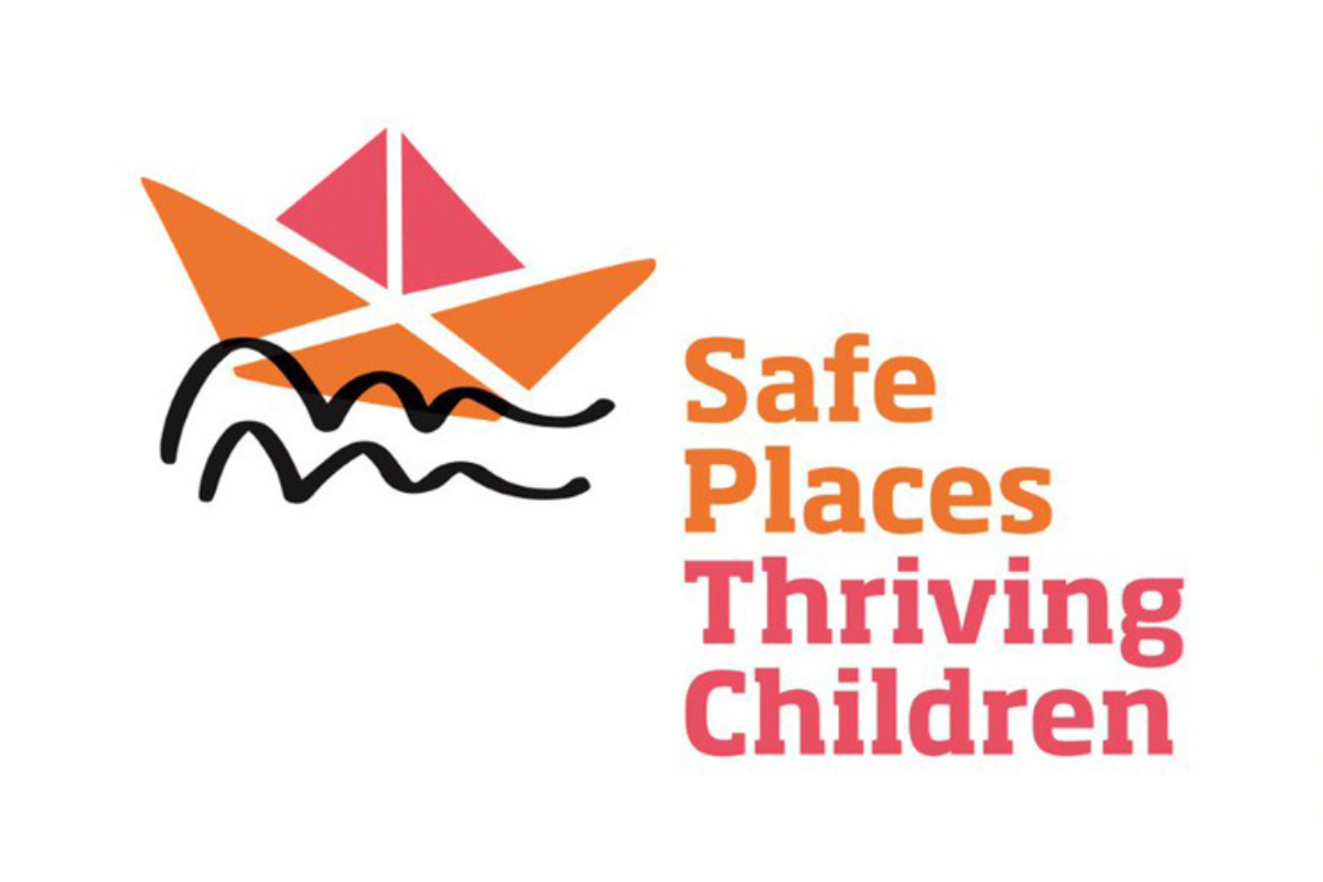 "Safe Place, Thriving Children" logo