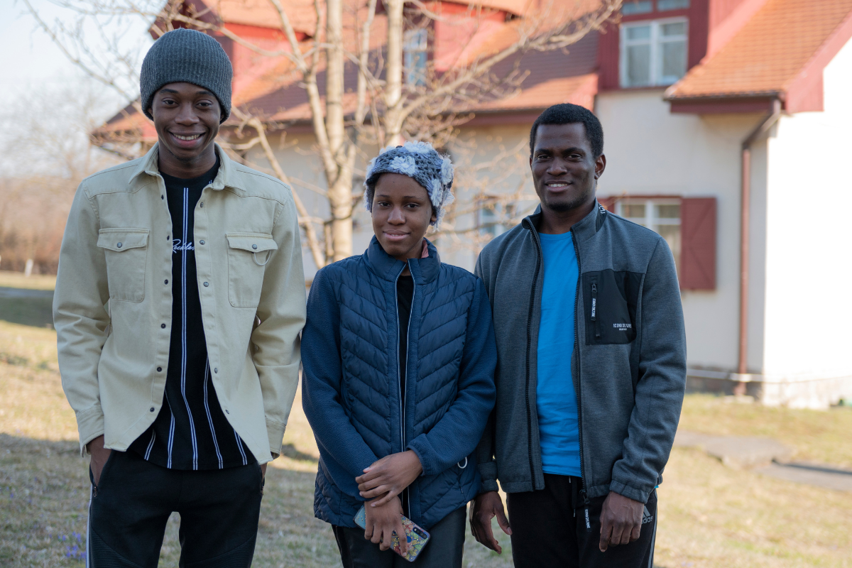 Sami, Eron and Eseohe left Nigeria to study at Kharkiv University in Ukraine. 