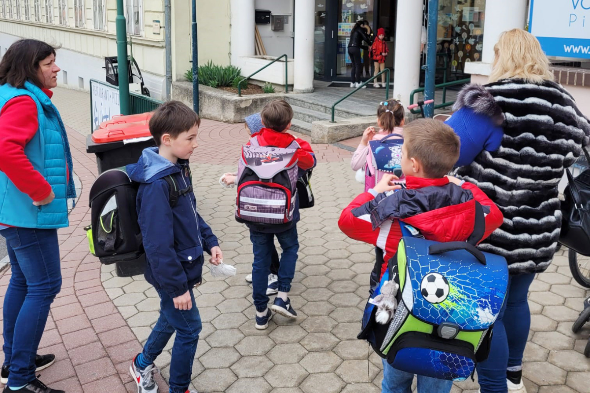 Ukrainian students at SOS Children