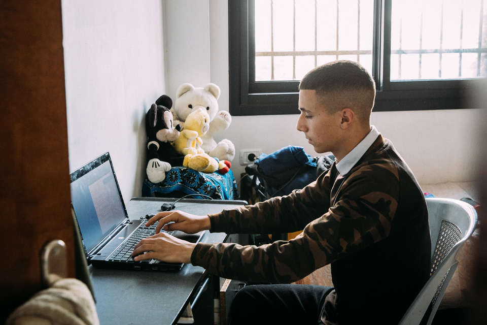 Laptop for a child in an SOS Children