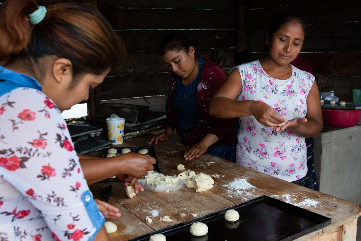 A group of women in a rural community build opportunities through a bread-making business.