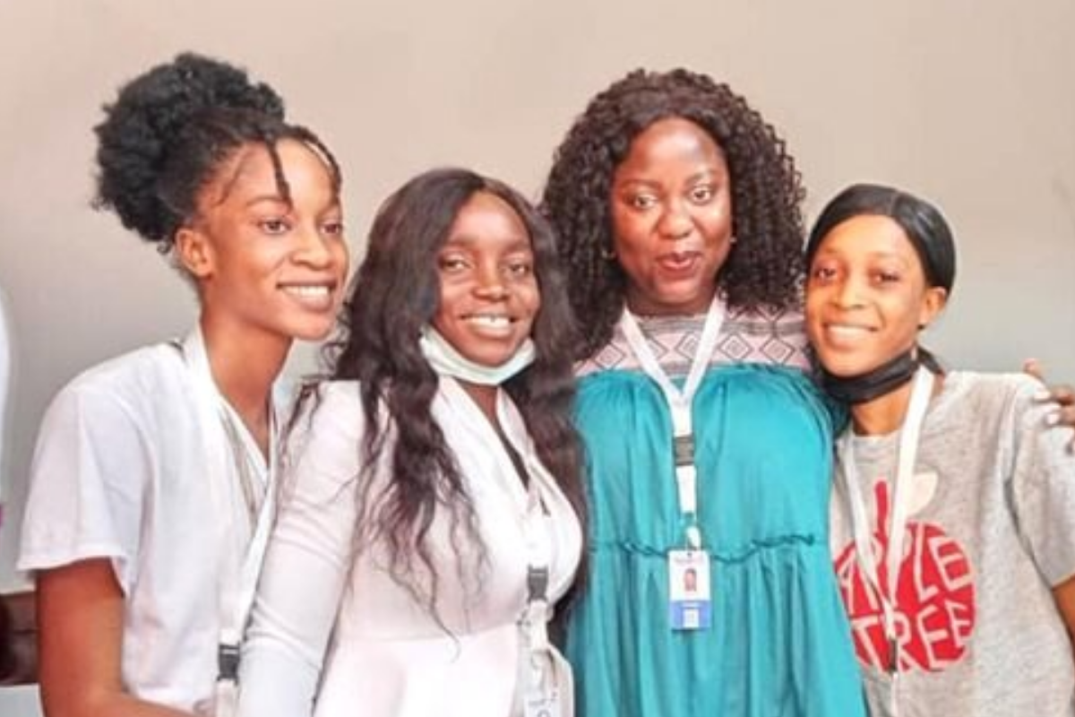 Young women at the African Girls